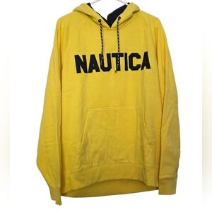 Men’s NWT Nautica Yellow Sweatshirt Hoodie Sz.  Medium
